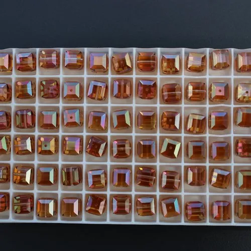 1 cube swarovski de 8 mm crystal cooper b (art. 5601)