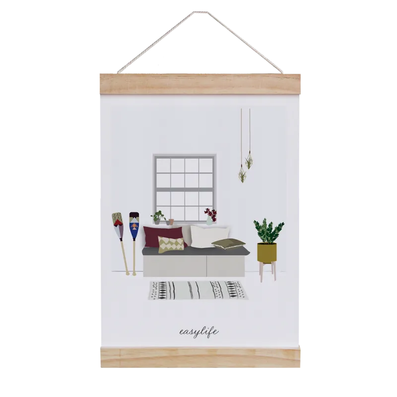 Affiche à suspendre - EasyLife - SAY CHEESE - Perlin Paon Paon