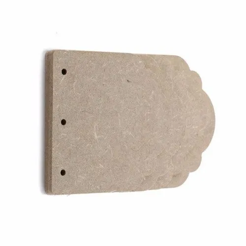 Album scrap mdf 2mm etiquette découpe nuage 14.5x9cm