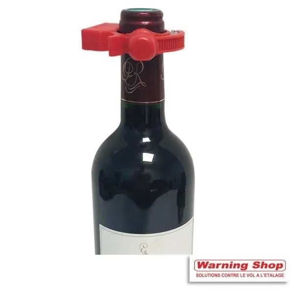 Antivol alcool  rouge rf-anneau métallique verrou super par 100 unités