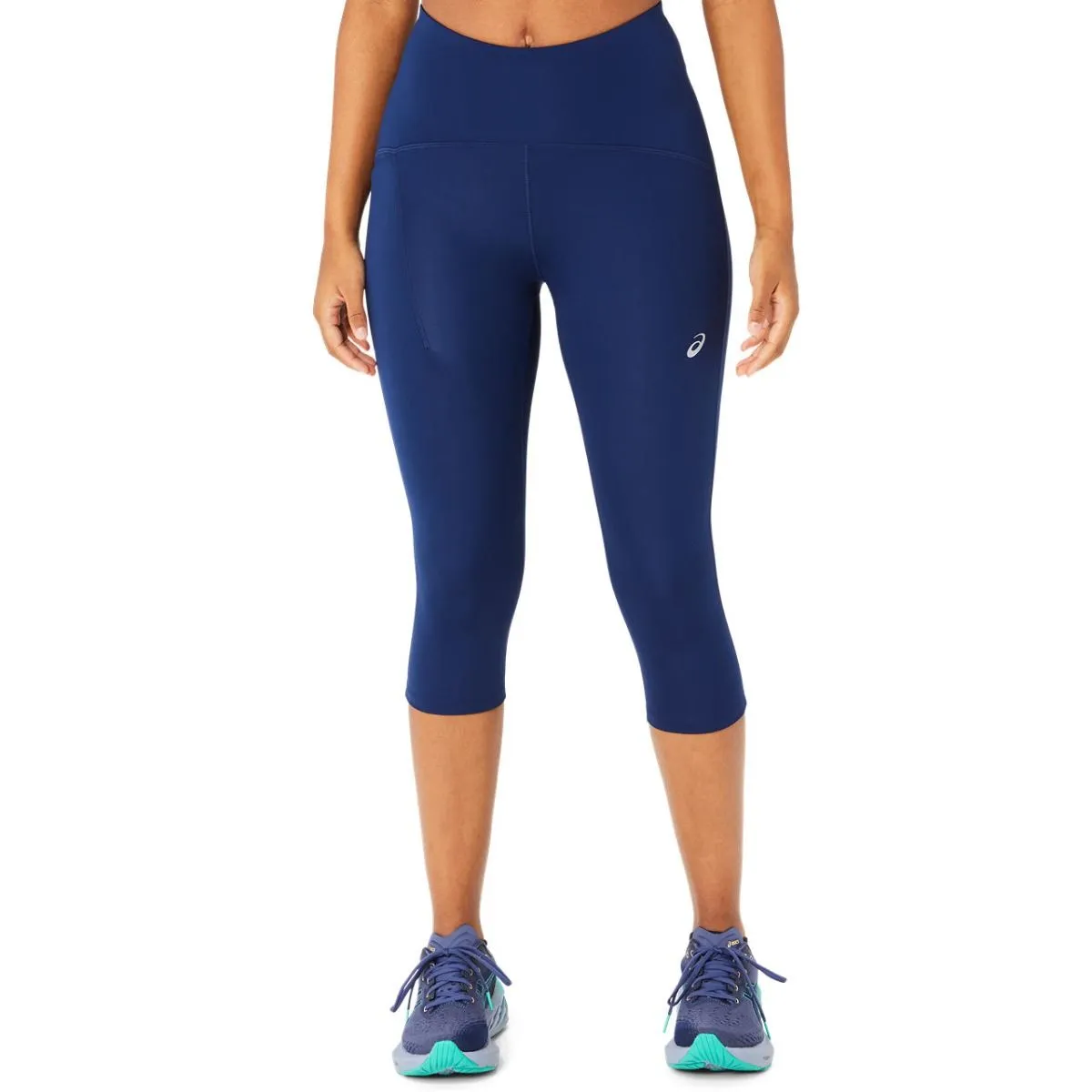 Asics Sics Road High Waist Capri Tight Blue Expanse - Collant De Running Femme