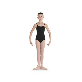 Bloch Linum Clover Embroidered Mesh Scallop Back Cami Leotard With Diamante