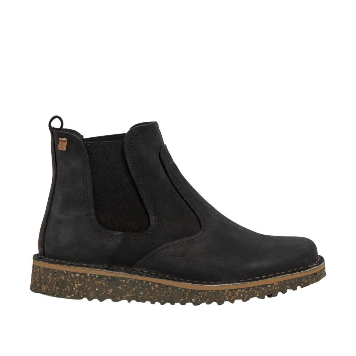 Bottines chelsea basses en cuir - Noir