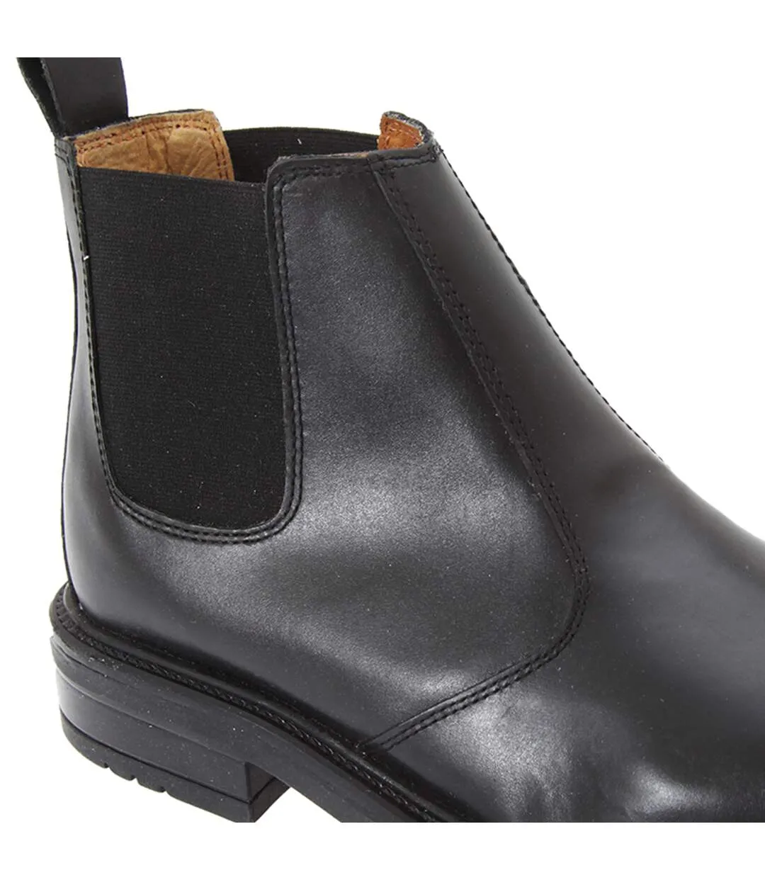 Bottines chelsea en cuir homme noir Roamers