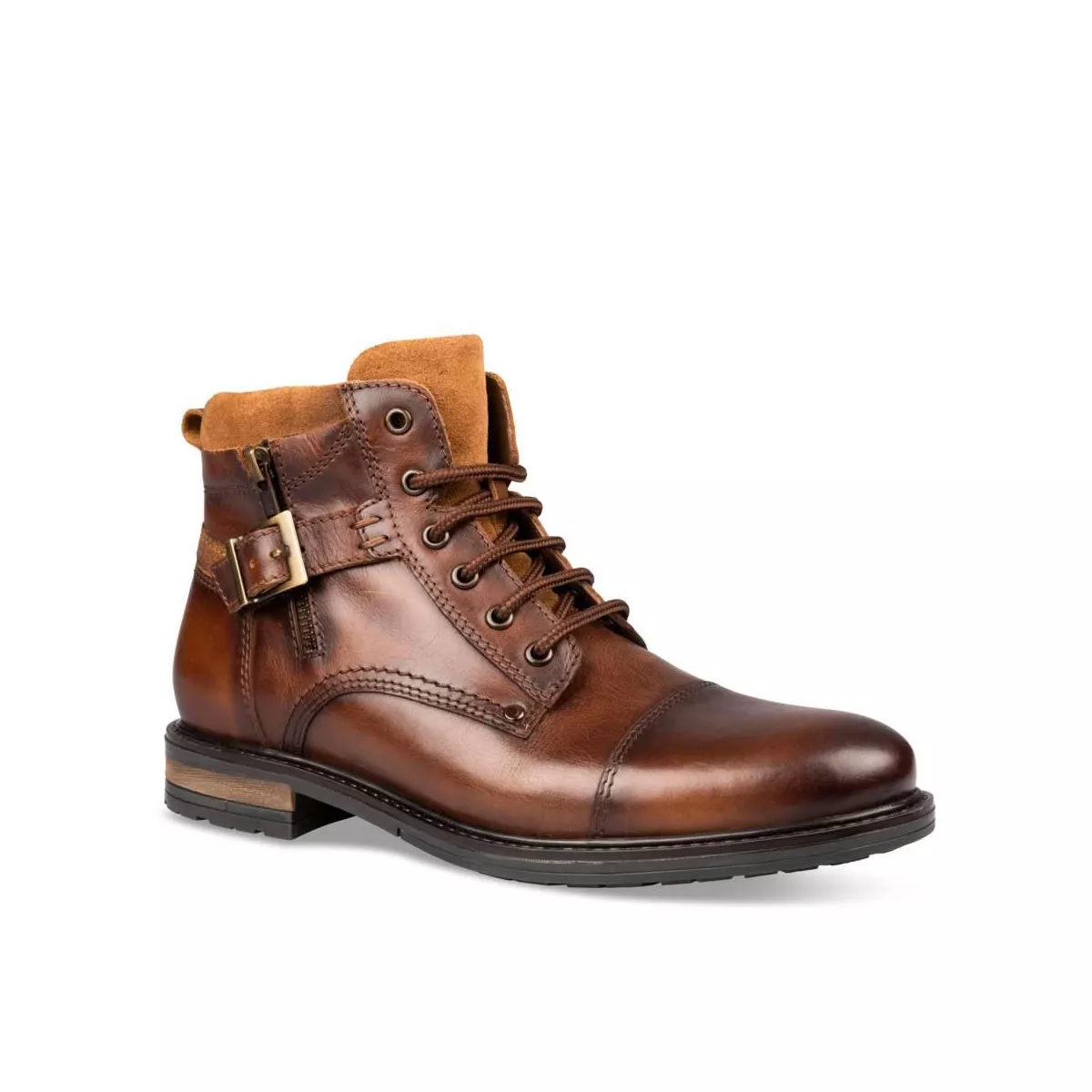 Bottines COGNAC DENIM SIDE CUIR