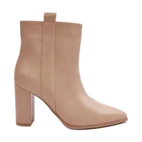 Bottines Cuir Femme Beige Vevine