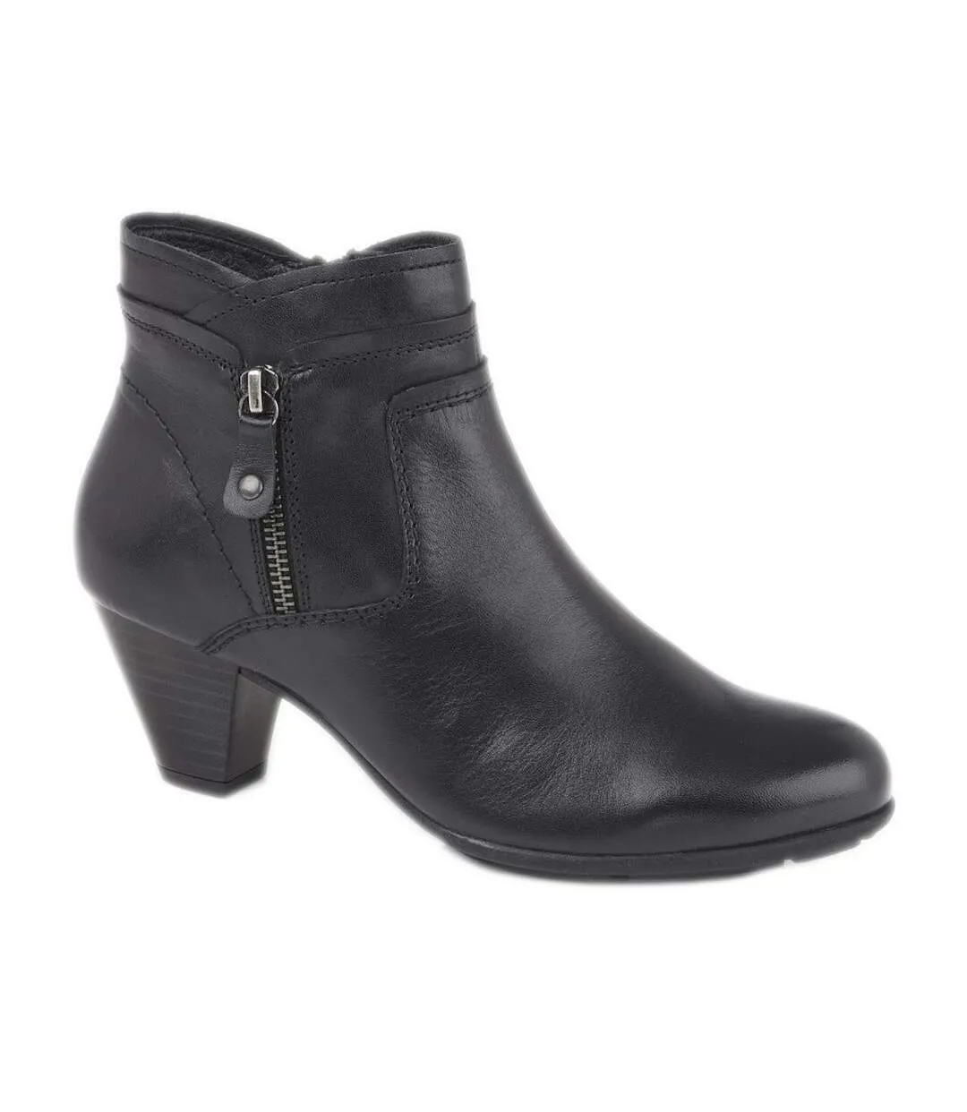 Bottines en cuir clèo femme noir Cipriata