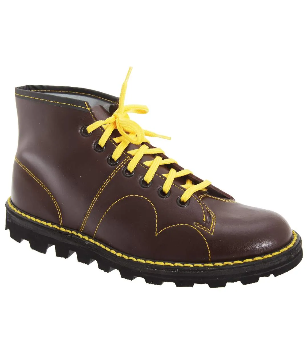 Bottines en cuir garçons bordeaux Grafters