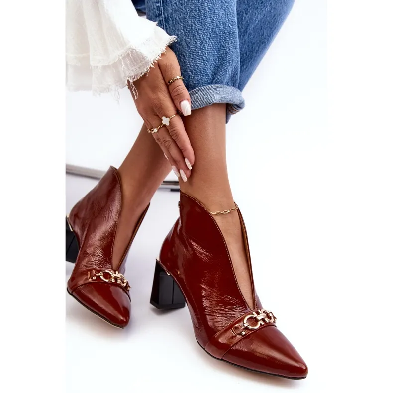 Bottines en Cuir Maciejka 05262-02 Marron brun