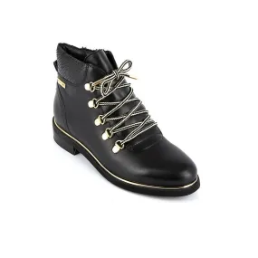 Bottines femme noir MOONY en cuir | 3 Suisses