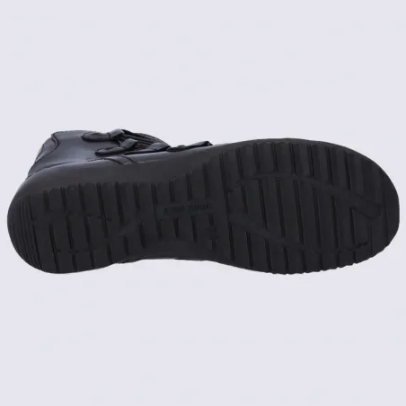 Bottines Josef Seibel, bottines à lacets femme en cuir noir | Igert Chaussures&Maroquinerie