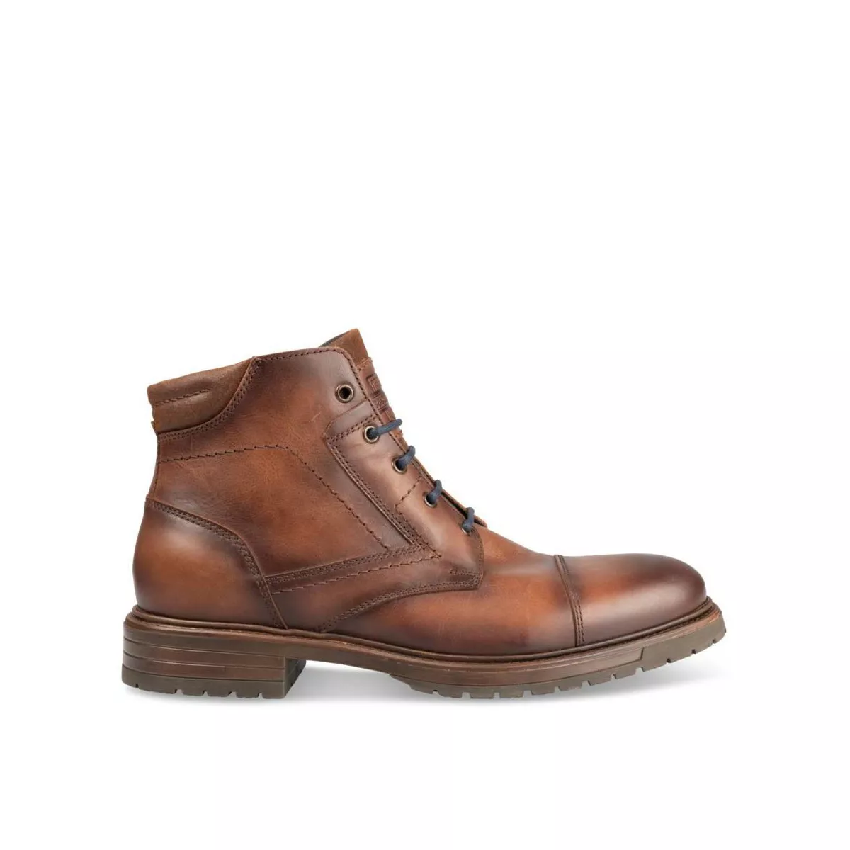 Bottines MARRON DENIM SIDE CUIR