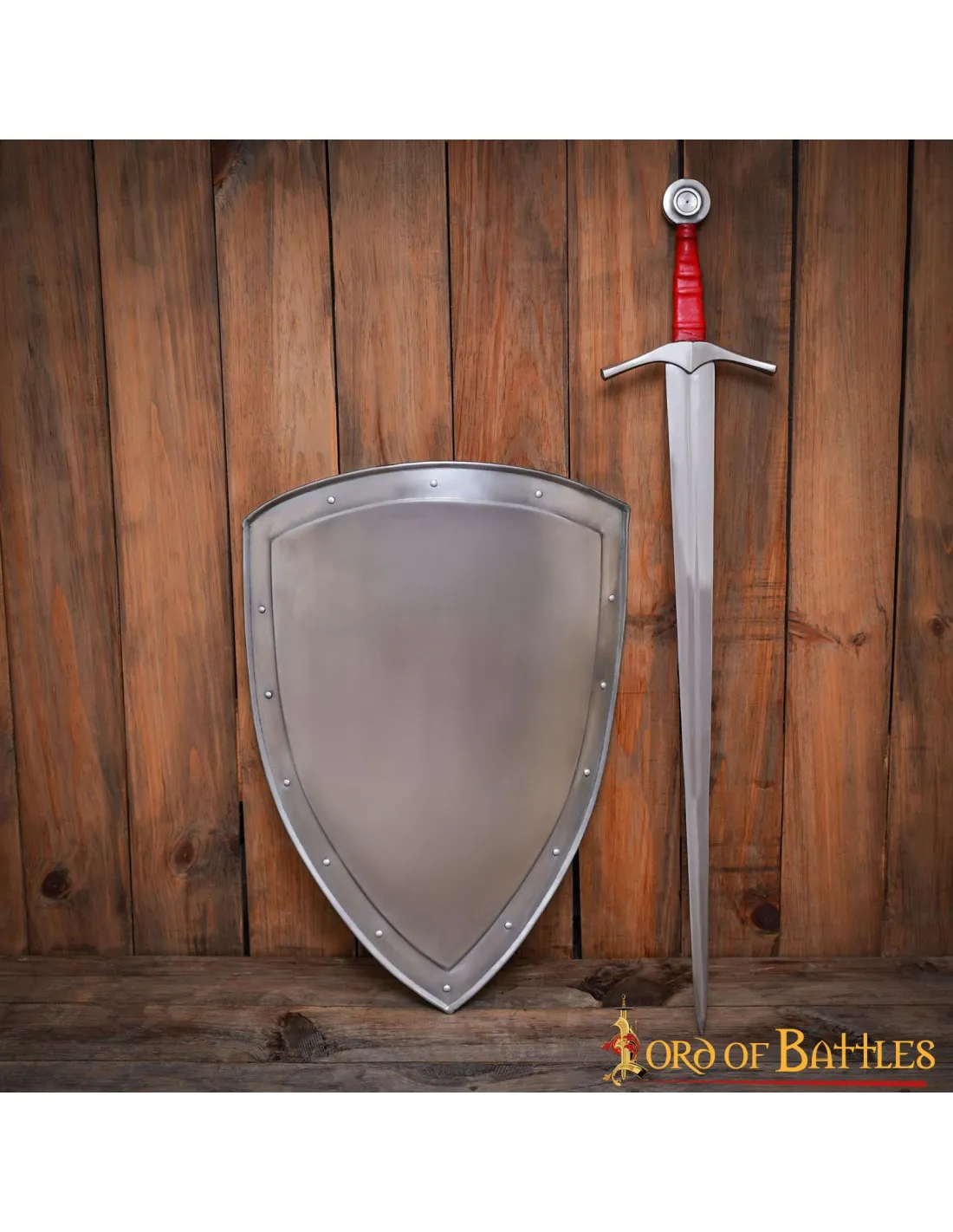 Bouclier finition polie pour peinture (60,9 cm.) ⚔️ Boutique Épées