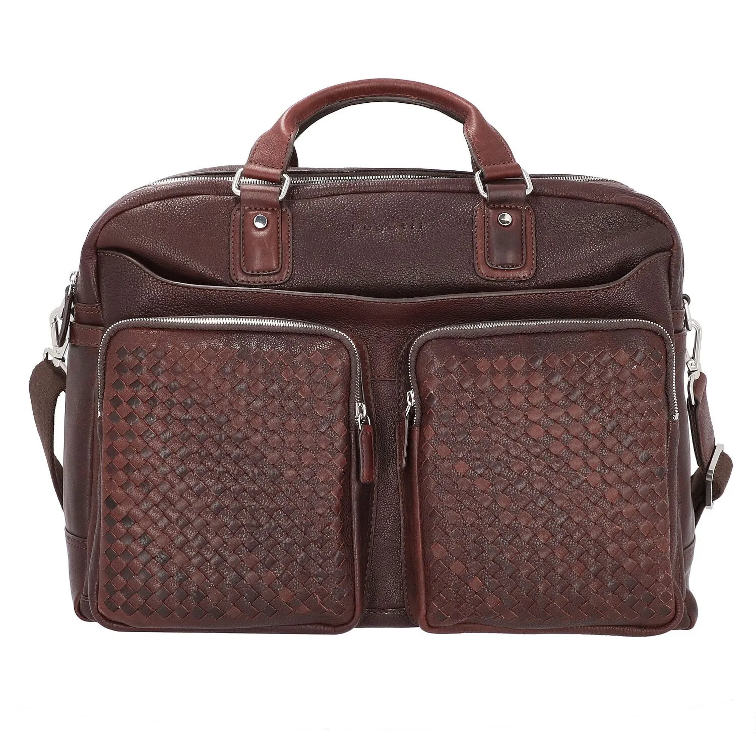 bugatti Porte-documents Woven en cuir 48 cm