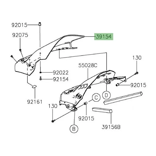 Bulle d'origine Kawasaki Ninja 650 (2020-2021) | Moto Shop 35
