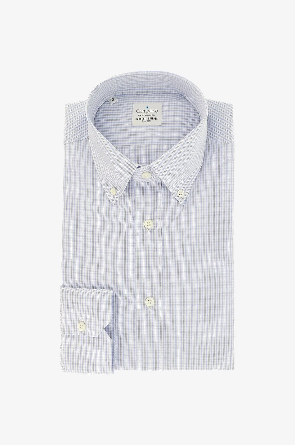 Chemise à manches longues à carreaux