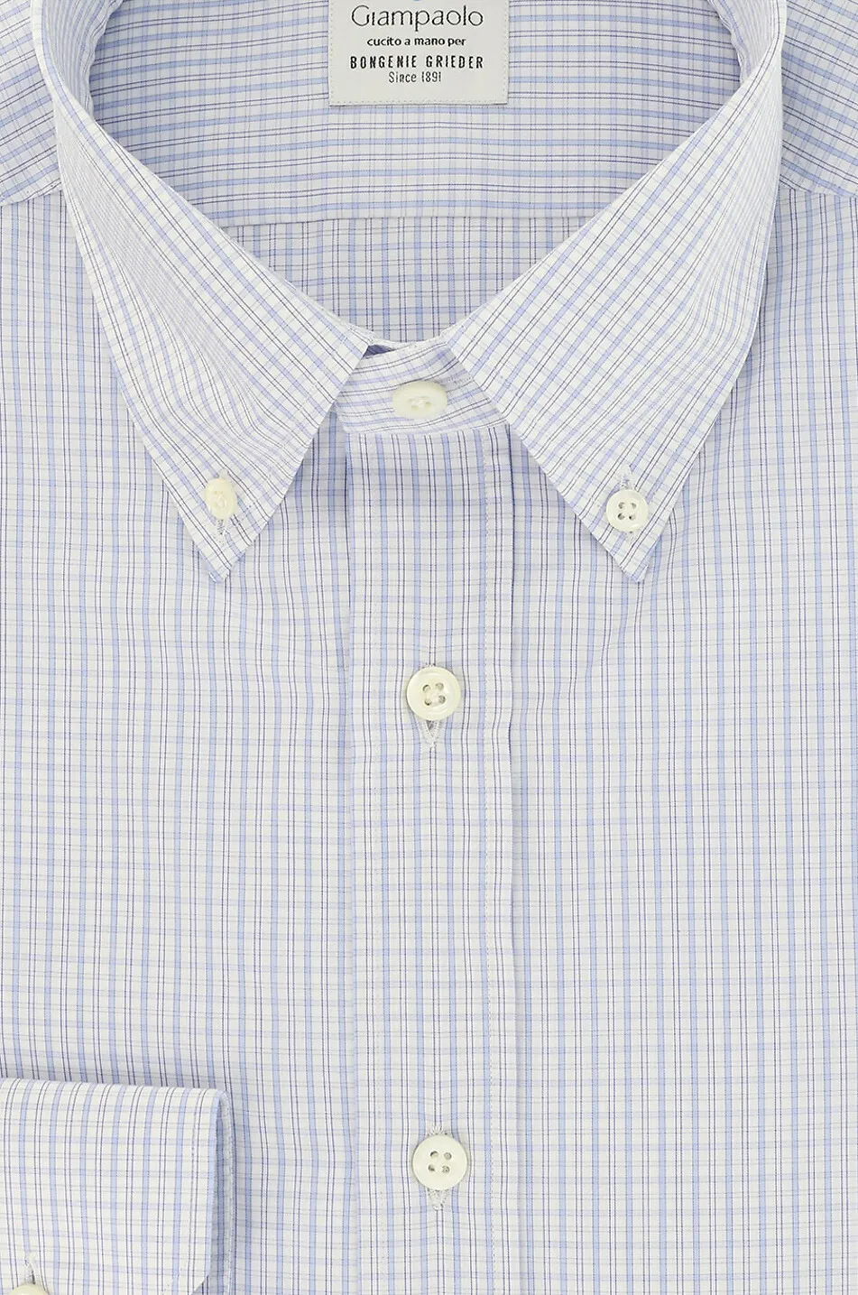 Chemise à manches longues à carreaux
