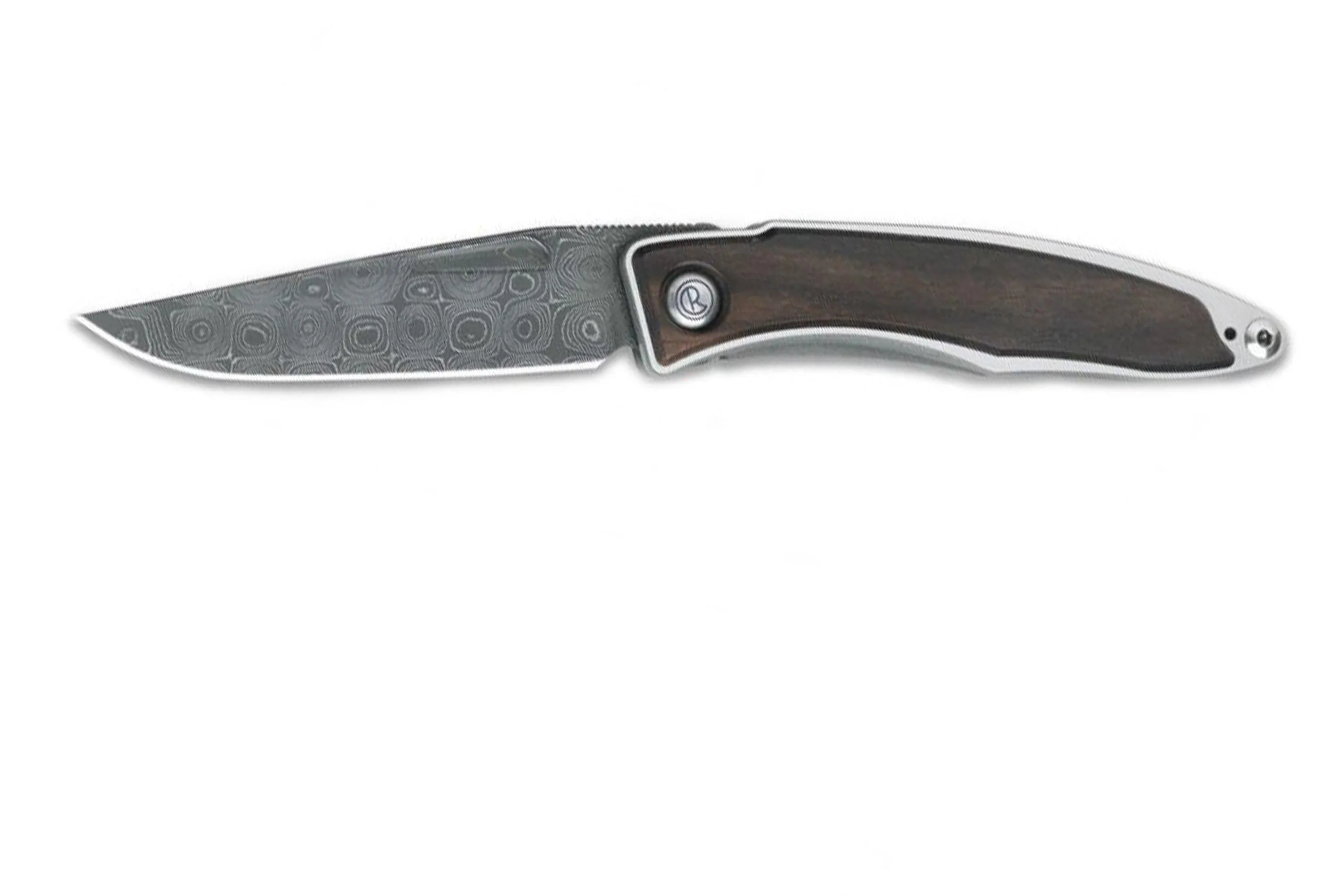 Chris Reeve Mnandi Macassar Ebony MNA-1022 Chad Nichols Raindrop damascus couteau de gentleman