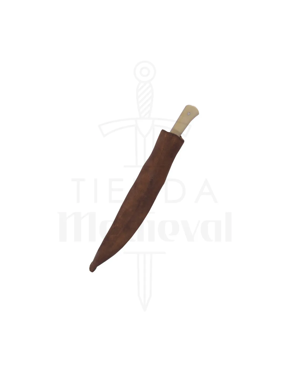 Couteau de cuisine manche en os, avec étui (18 cm.) ⚔️ Boutique Épées