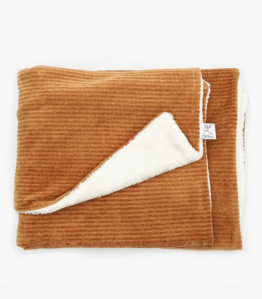Couverture bébé Velours Camel