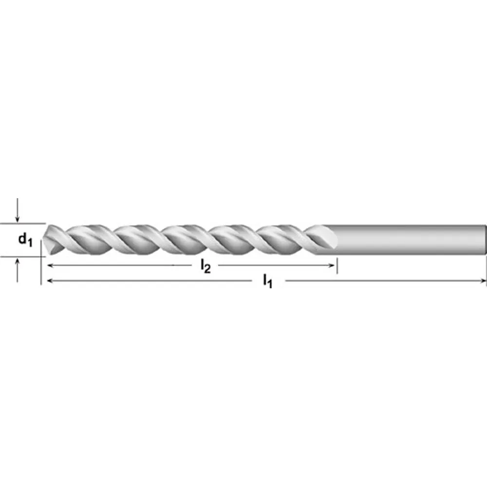 Dormer A9001.2 Foret à métal 1.2mm x 16mm x 38mm acier haute vitesse / cobalt