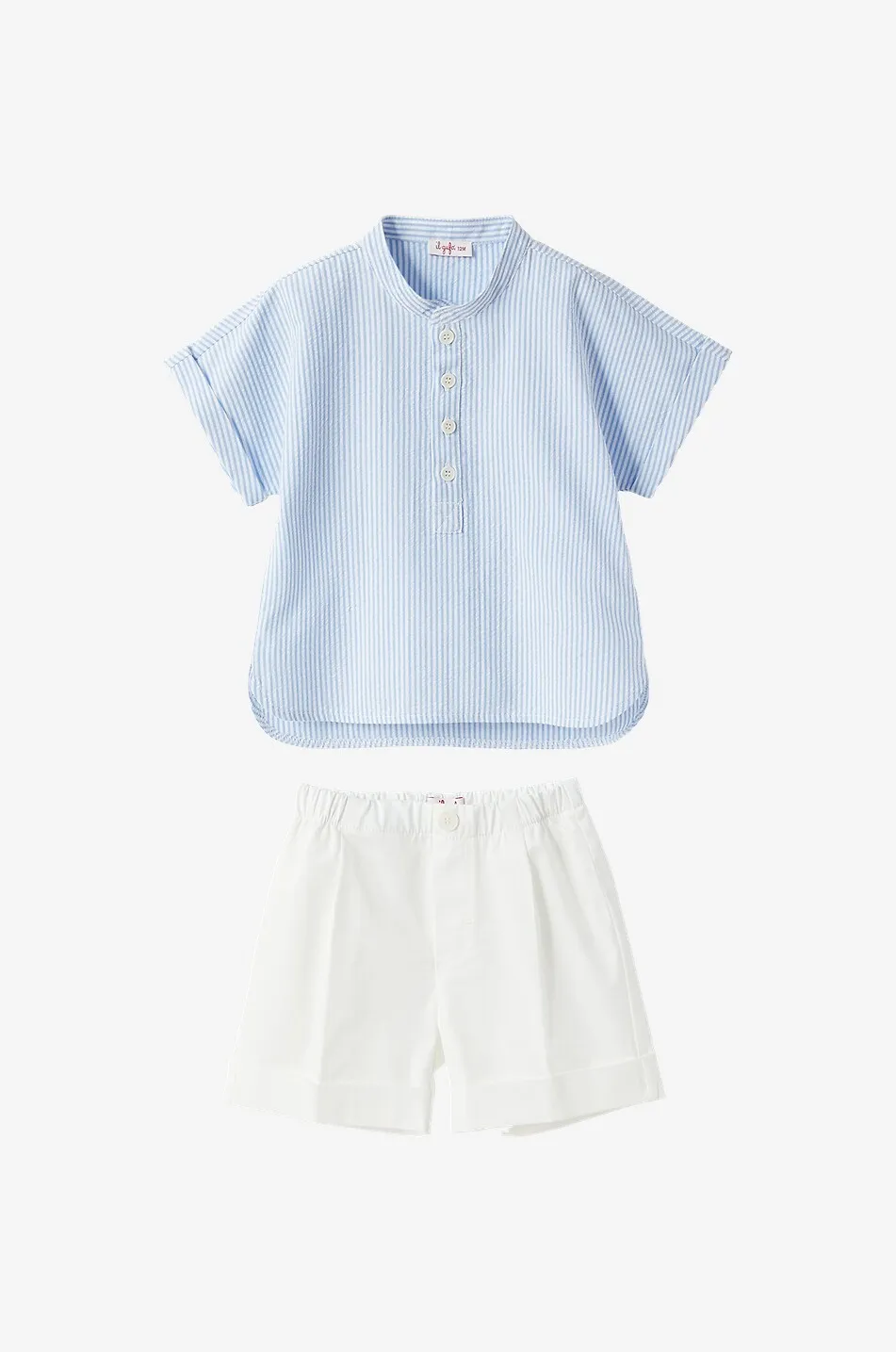 Ensemble bébé chemise rayée et short