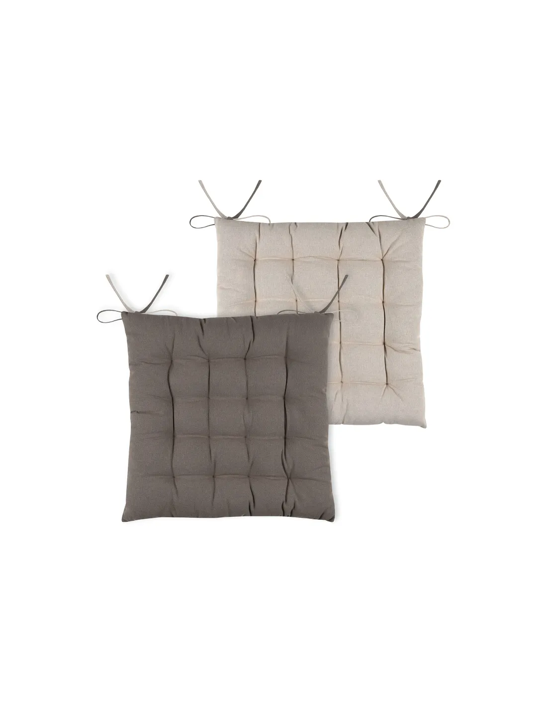 Galette DUO 16 points taupe 40x40cm - STOF