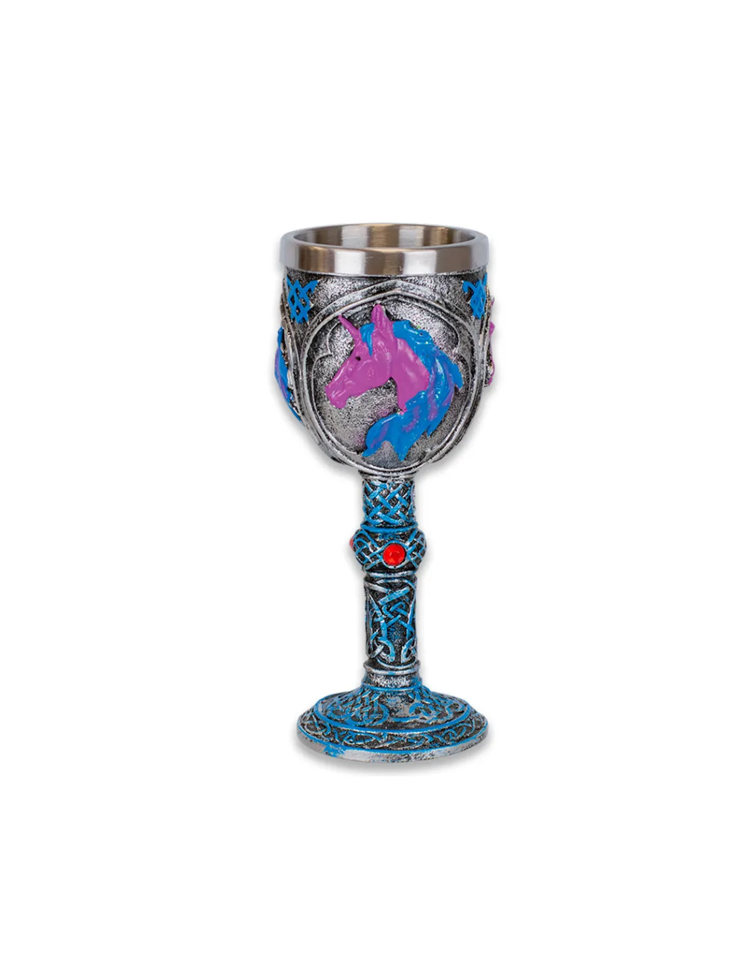Gobelet en résine licorne pour collectionneurs, 18 cm. ⚔️ Boutique Épées