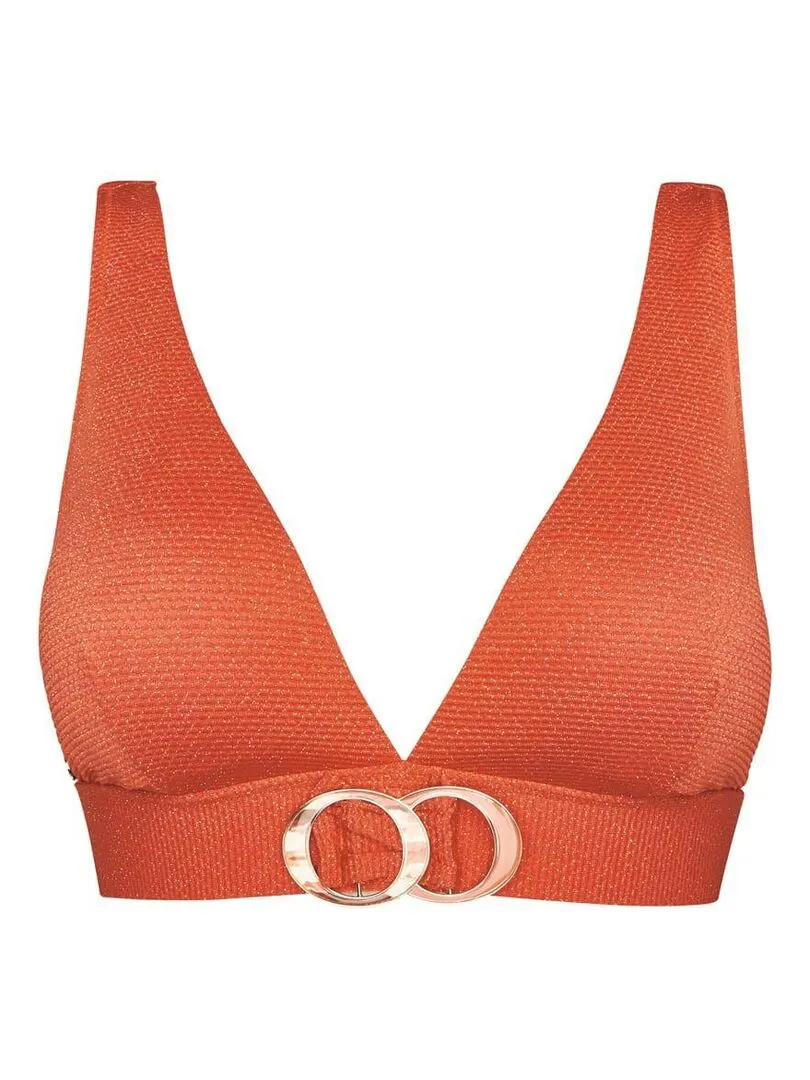 Haut de maillot triangle AMOUR - Brigitte Bardot Bain - Orange