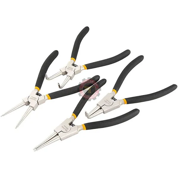 Jeu de 4 pinces à circlips 7" - Technoquip 