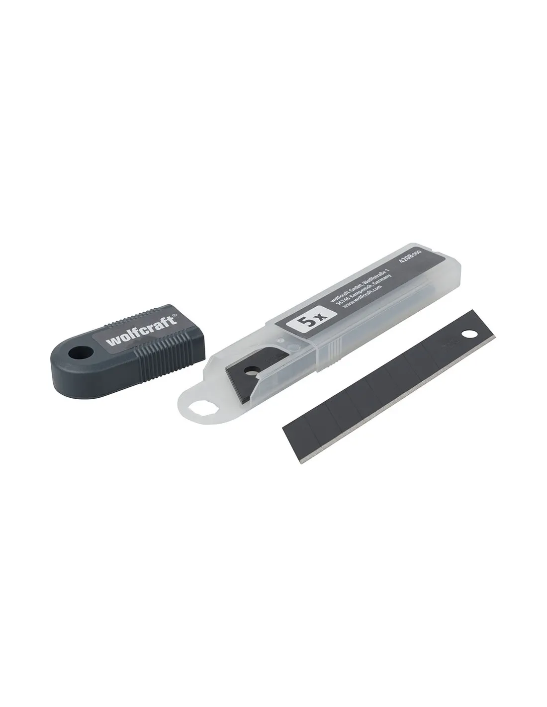 Jeu De 5 Lames Amovibles 18mm Pro Sharp Noir 4208000 - WOLFCRAFT - 82754