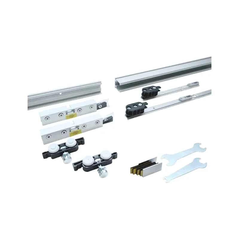 Kit de quincaillerie pour porte coulissante intérieure SCHIMOS 80-GS-W