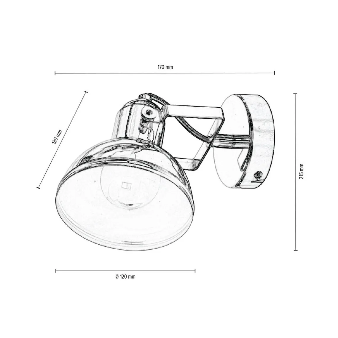 Lampe 1xE27 Max.60W Copper | 3 Suisses