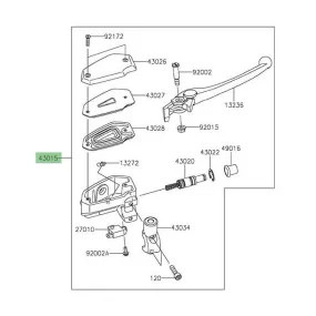 Maitre-cylindre de frein avant Kawasaki 430150703 | Moto Shop 35