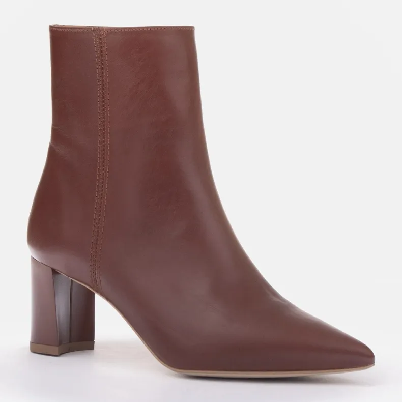 Marco Shoes Bottines en cuir Rosie brun