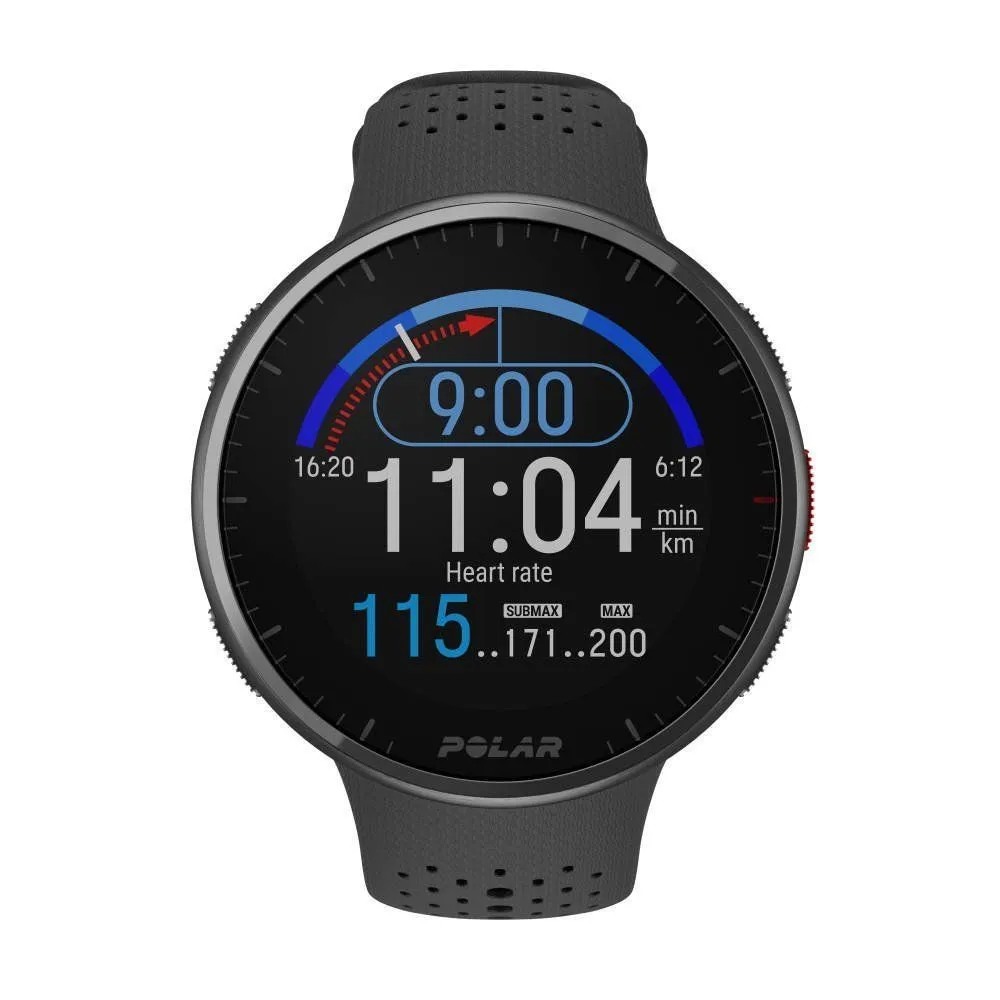 Montre de sport GPS Polar | POLAR PACER PRO Carbon Gray | 900102178