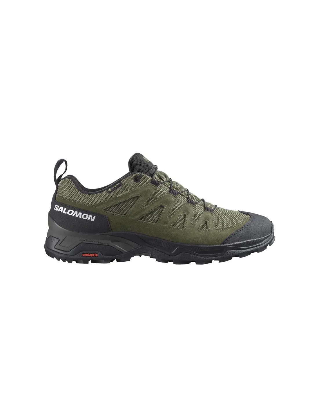 Mountain Chaussures Salomon X Ward Leather Gore-Tex Green/Black/Green Chaussures pour hommes