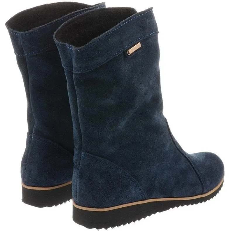 Olivier Bottines Cuir Emi Bleu Chaud