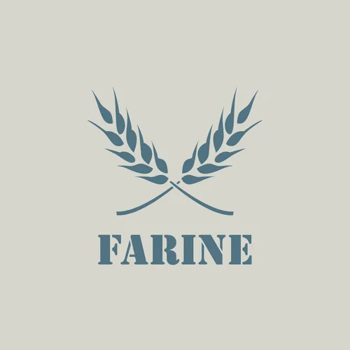 Pochoir farine en vinyle adhésif (ref 1150)