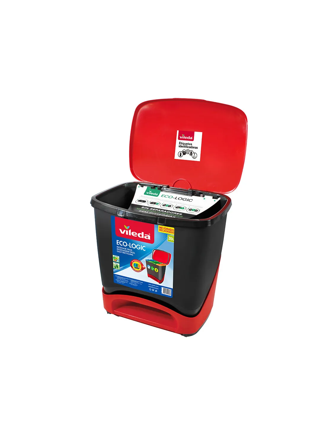 Poubelle De Recyclage 142239 Vileda (NE Comprend Pas Les Séparateurs) - 77627