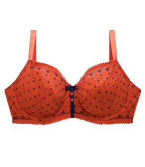 Soutien-gorge grand maintien orange Pamplemousse