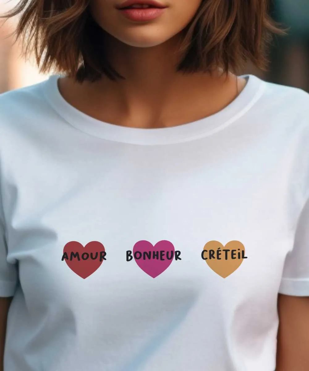 T-Shirt Amour bonheur Créteil