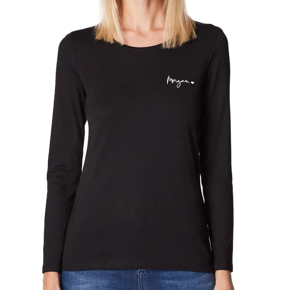 T-shirt Noir Femme Morgan Tcoeur
