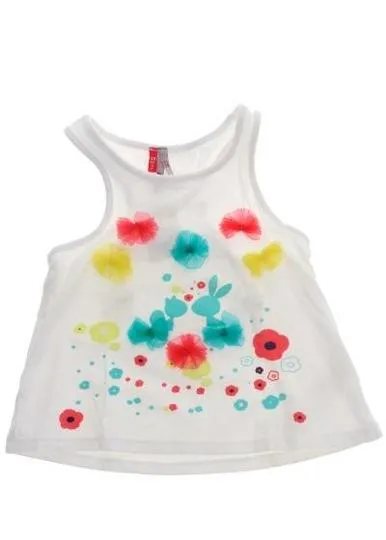 T-shirt sans manches -Orchestra--Blanc-12 mois-FILLE
