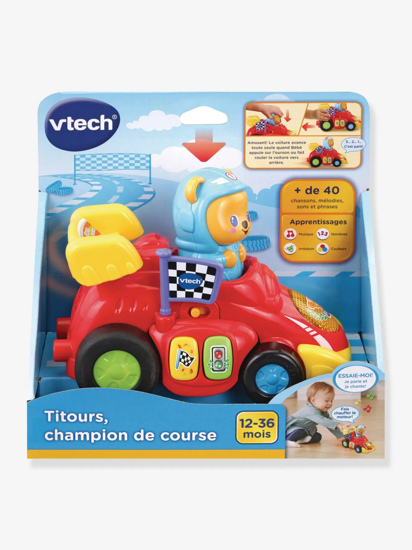 Titours champion de course VTECH multicolore - Vtech