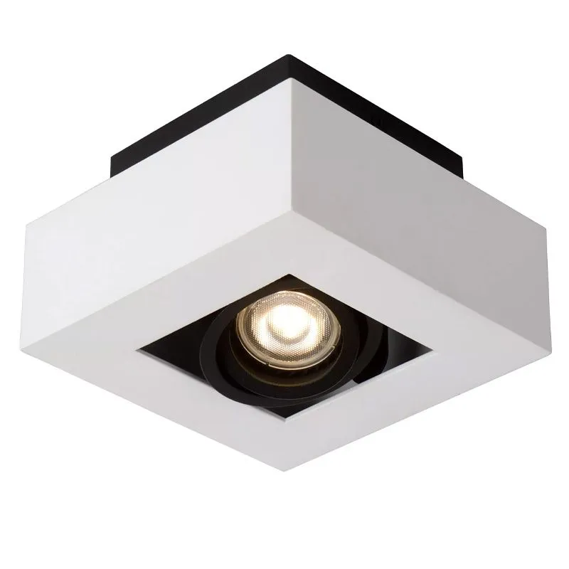 Witte dim to warm plafondspot Xirax, incl. 1x 5w GU10